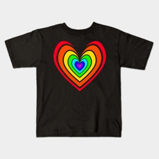 Rosy Heart (Rainbow 2) Kids T-Shirt